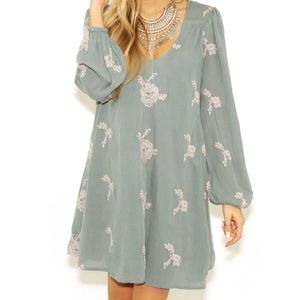 Free People Emma embroidered dress